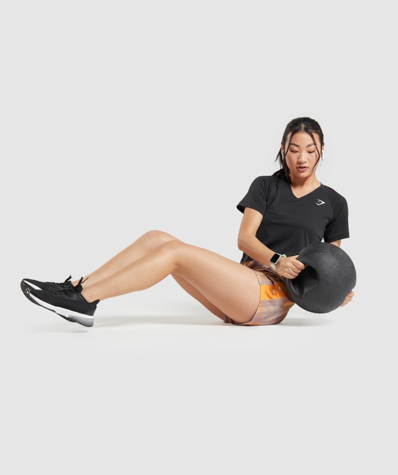 Gymshark Sport Midi μπλουζάκι μαύρο