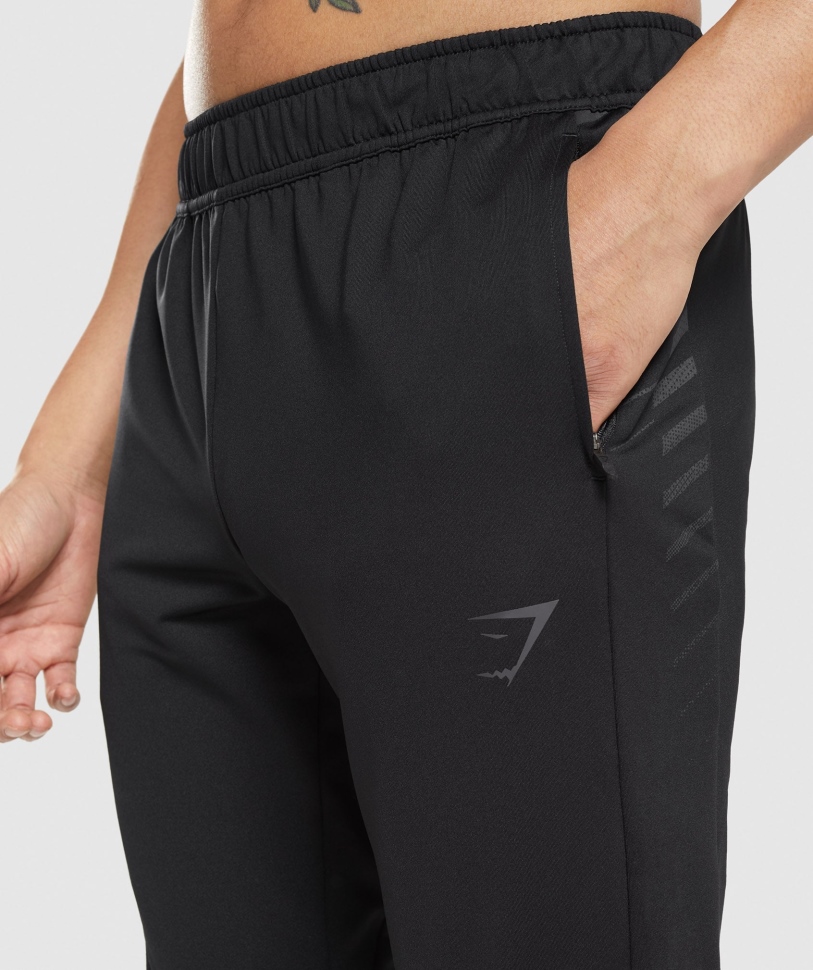 Gymshark Sport Stripe Joggers μαύρο
