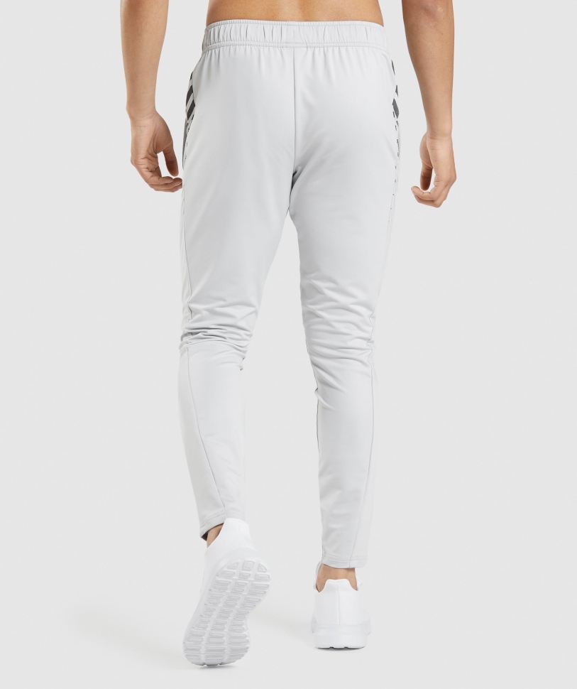 Gymshark Sport Stripe Joggers ανοιχτό γκρι