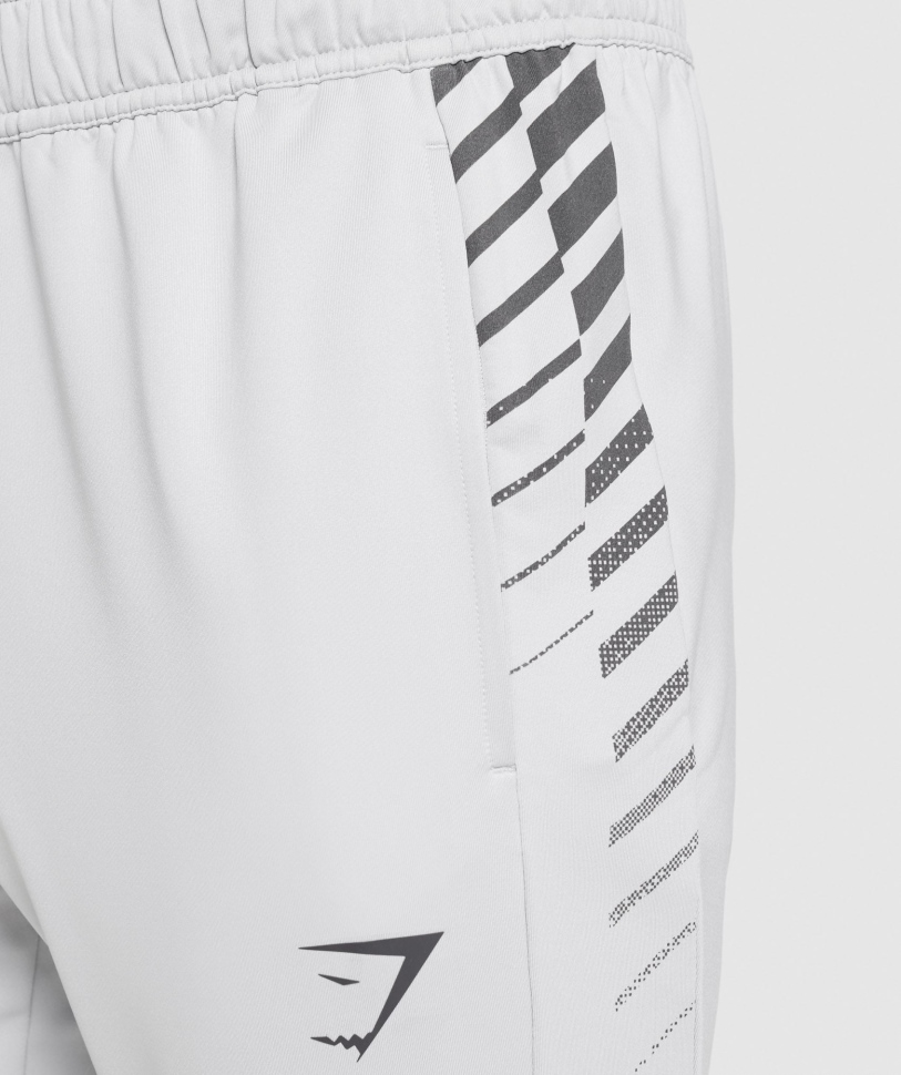 Gymshark Sport Stripe Joggers ανοιχτό γκρι