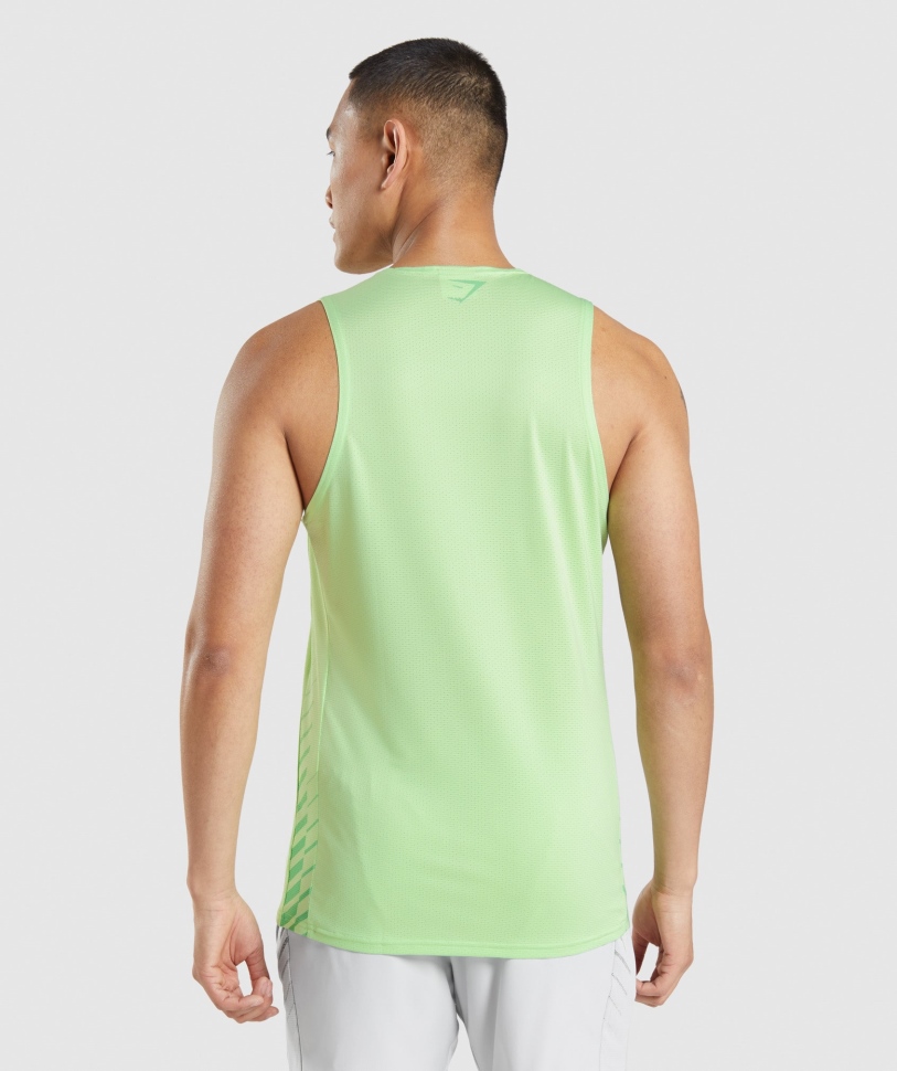 Gymshark Sport Stripe Tank Bali Green