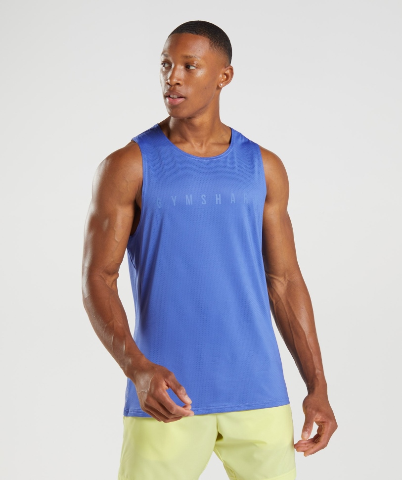 Gymshark Sport ριγέ γηπεδάκι δεξαμενής μπλε
