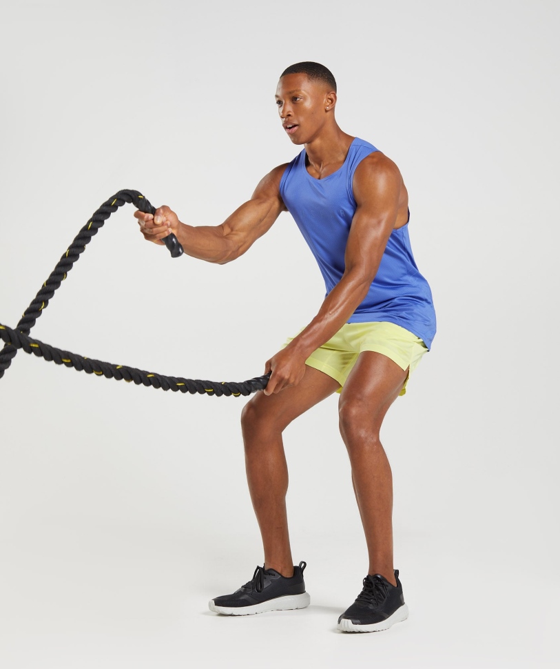 Gymshark Sport ριγέ γηπεδάκι δεξαμενής μπλε