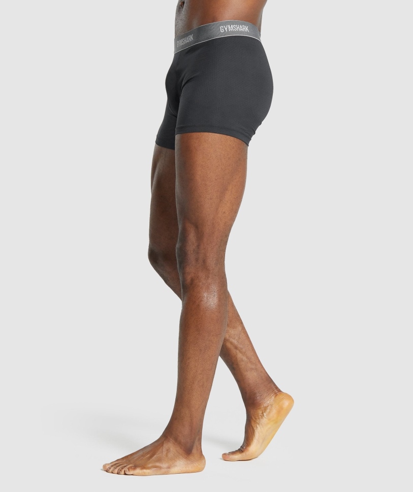 Gymshark Sports Tech Boxers 2pk μαύρο