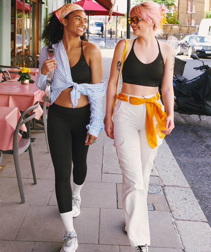 Gymshark Studio 7/8 κολάν μαύρο