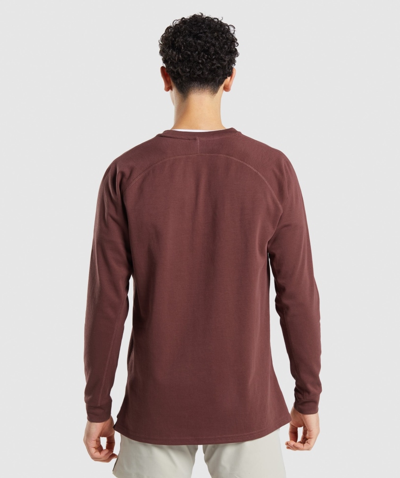 Gymshark Studio Crew Cherry Brown