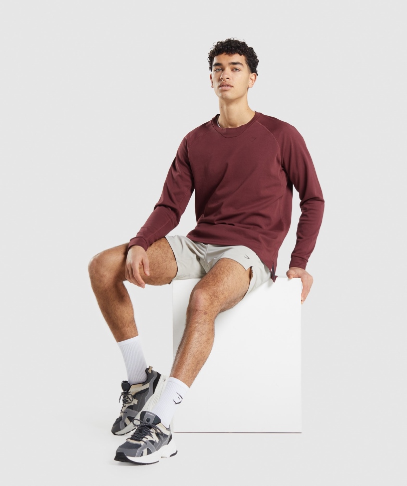 Gymshark Studio Crew Cherry Brown