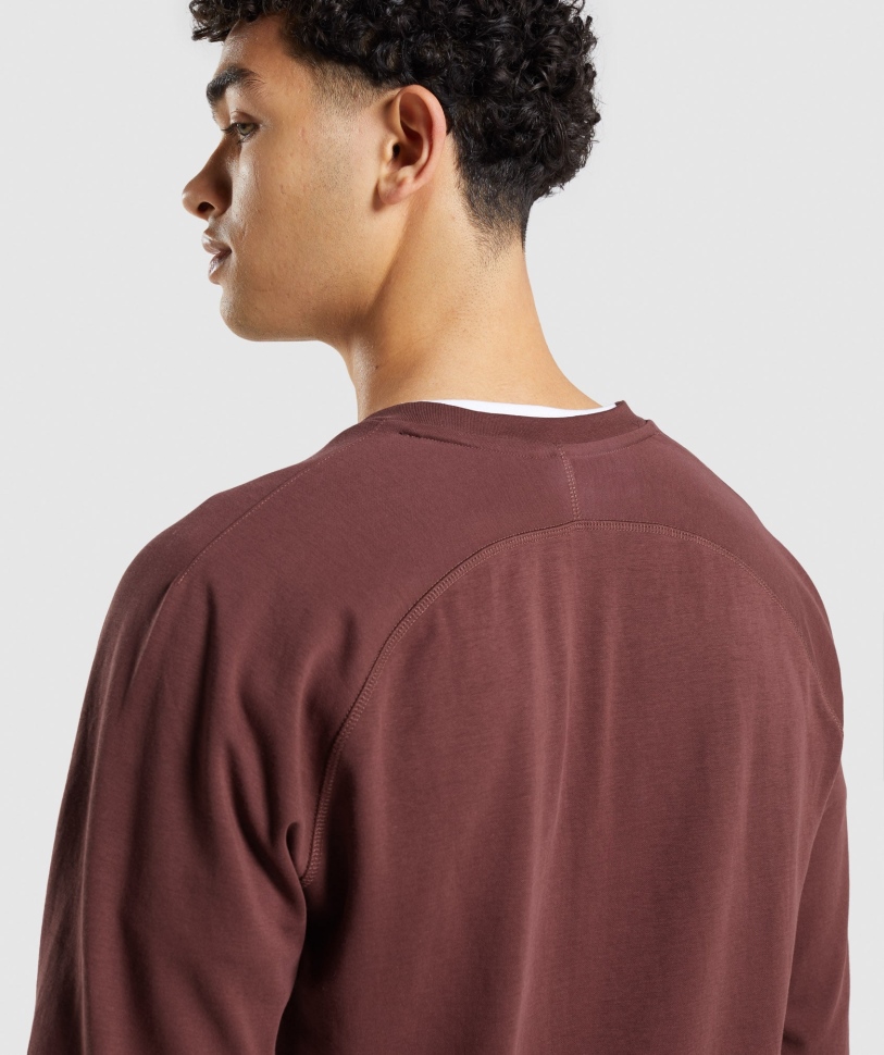 Gymshark Studio Crew Cherry Brown