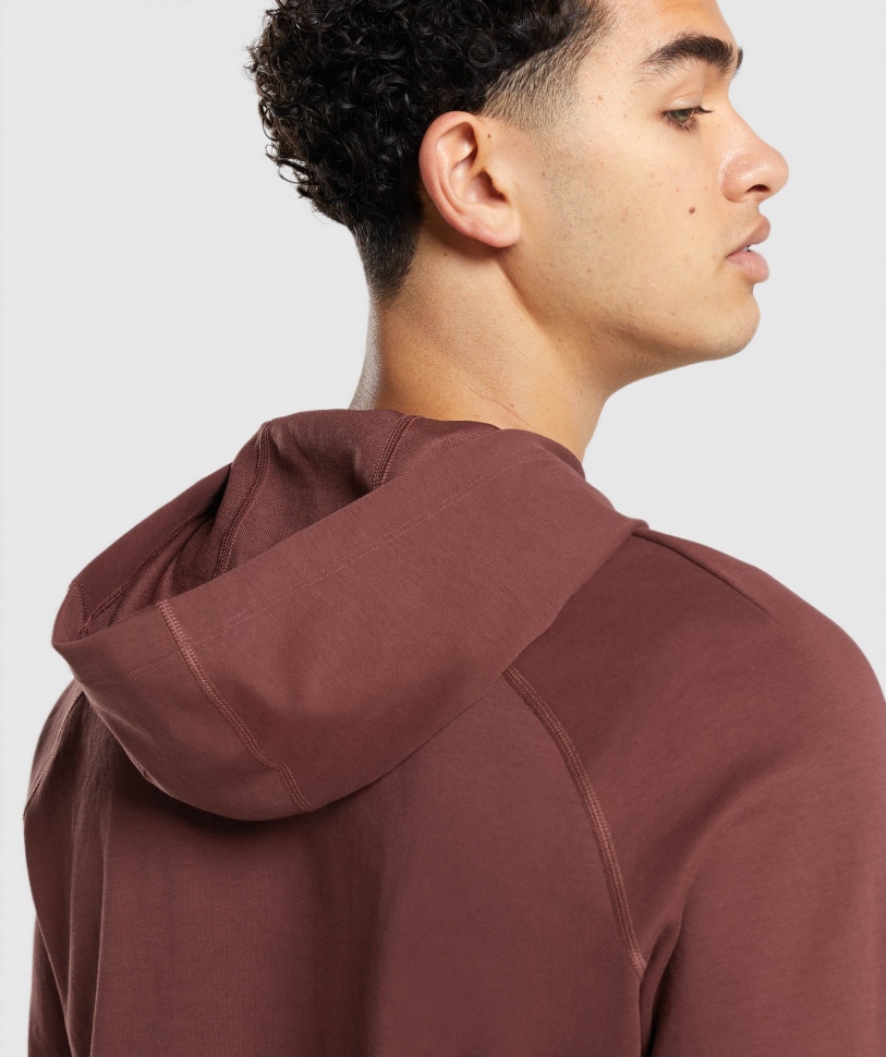 Gymshark Studio Hoodie καφέ κερασι