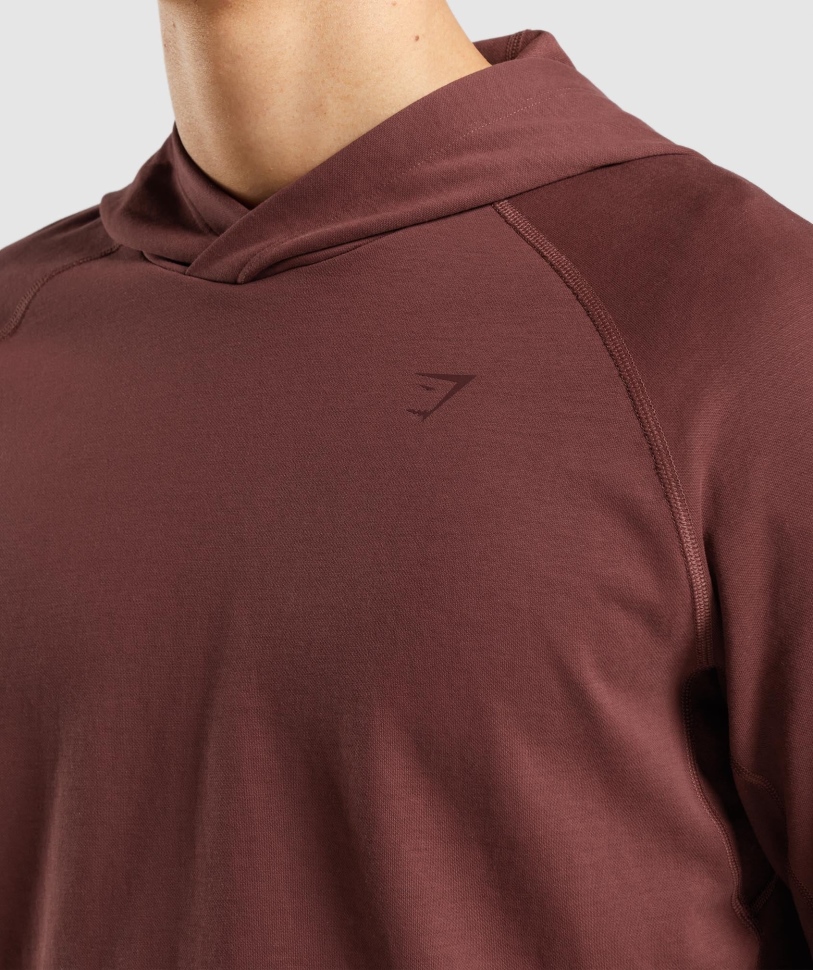 Gymshark Studio Hoodie καφέ κερασι