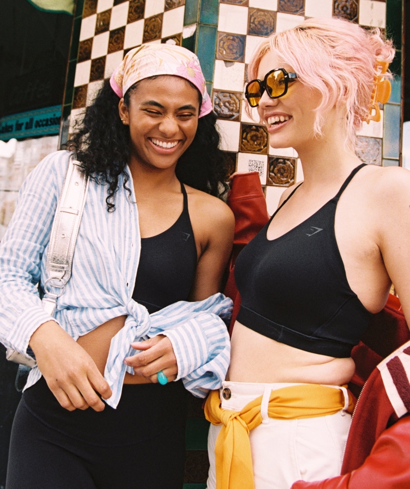 αθλητικό σουτιέν Gymshark Studio μαύρο