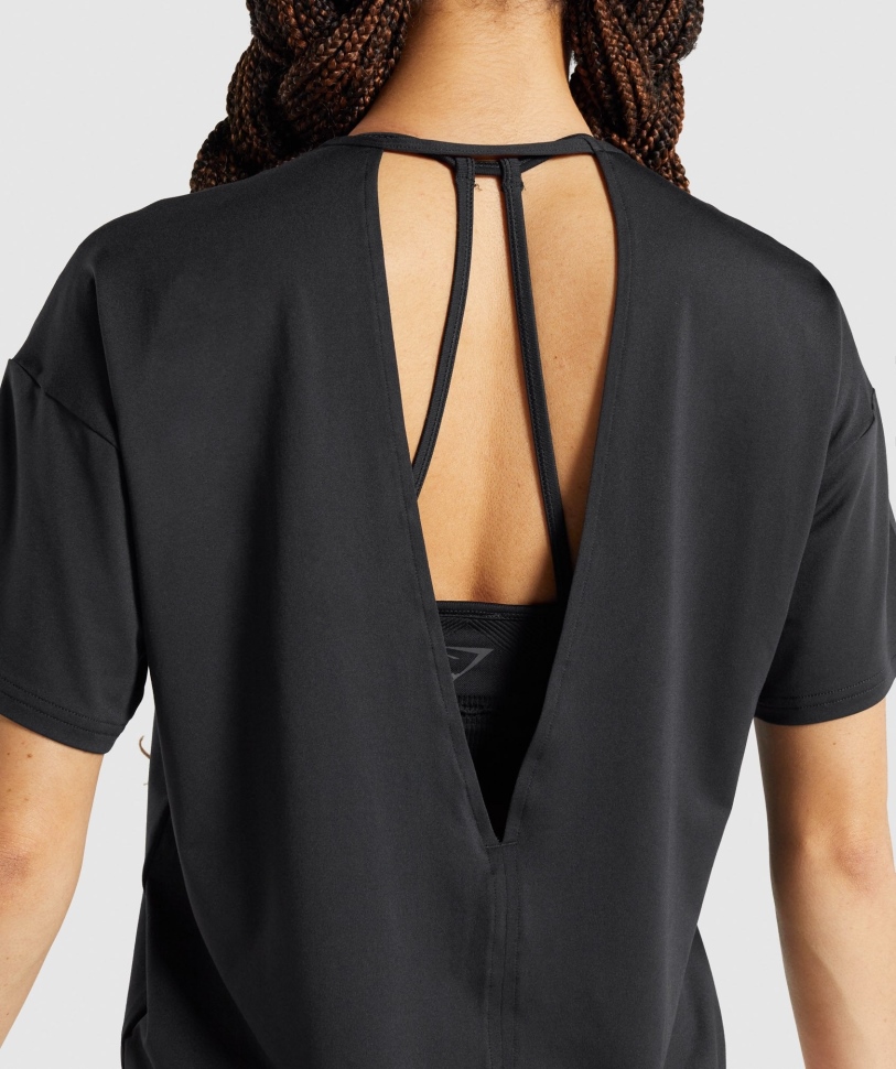 Gymshark Studio μπλουζάκι μαύρο