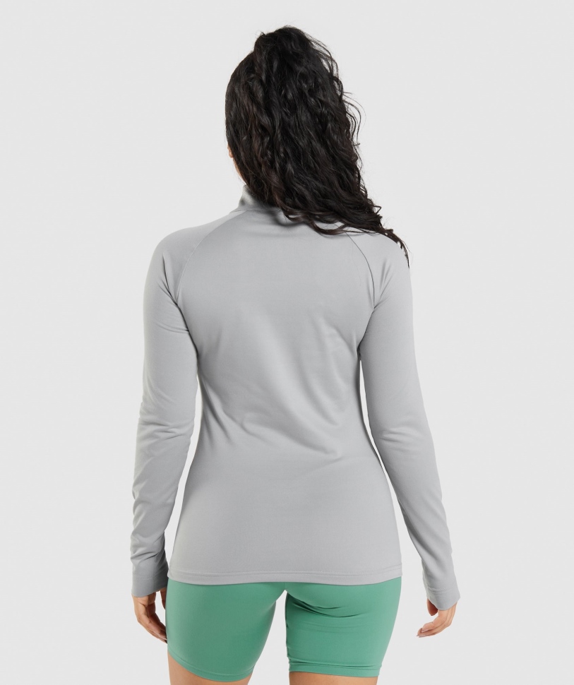 Gymshark Training 1/4 Zip Smokey Grey