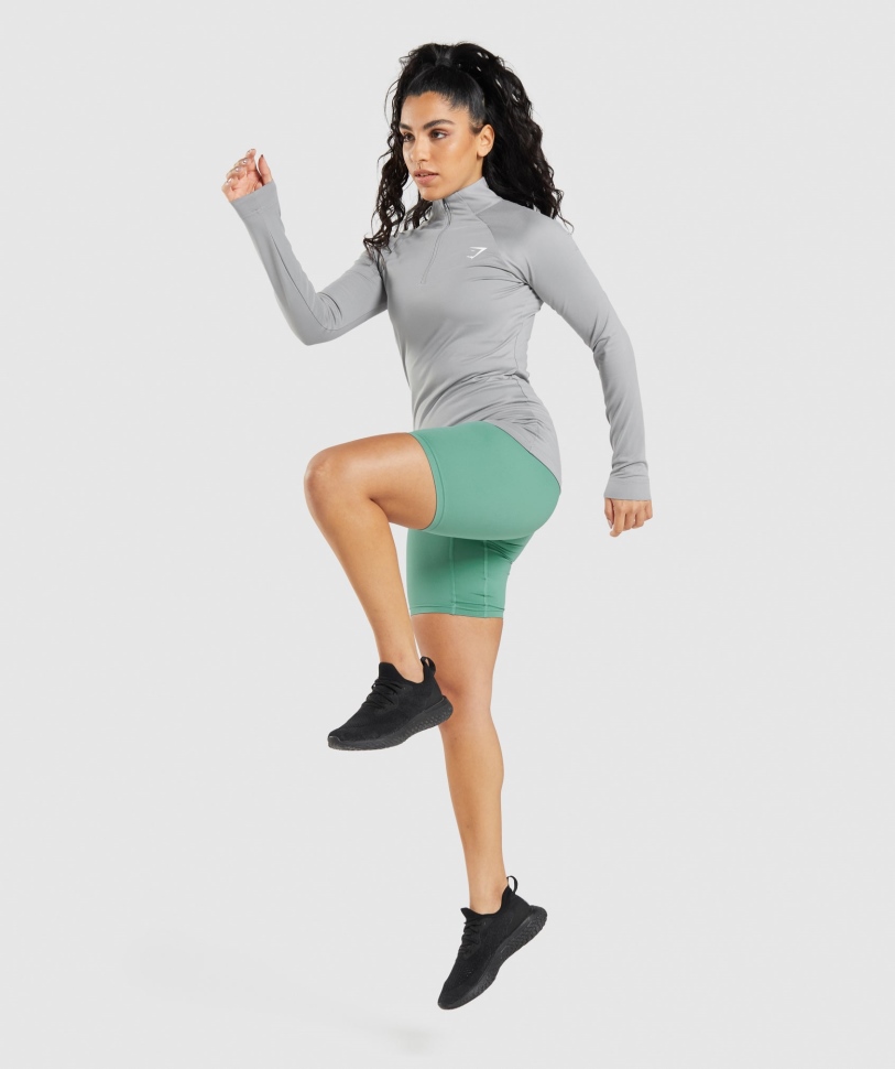 Gymshark Training 1/4 Zip Smokey Grey