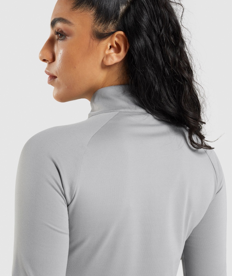 Gymshark Training 1/4 Zip Smokey Grey