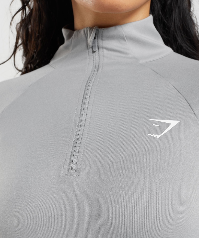 Gymshark Training 1/4 Zip Smokey Grey