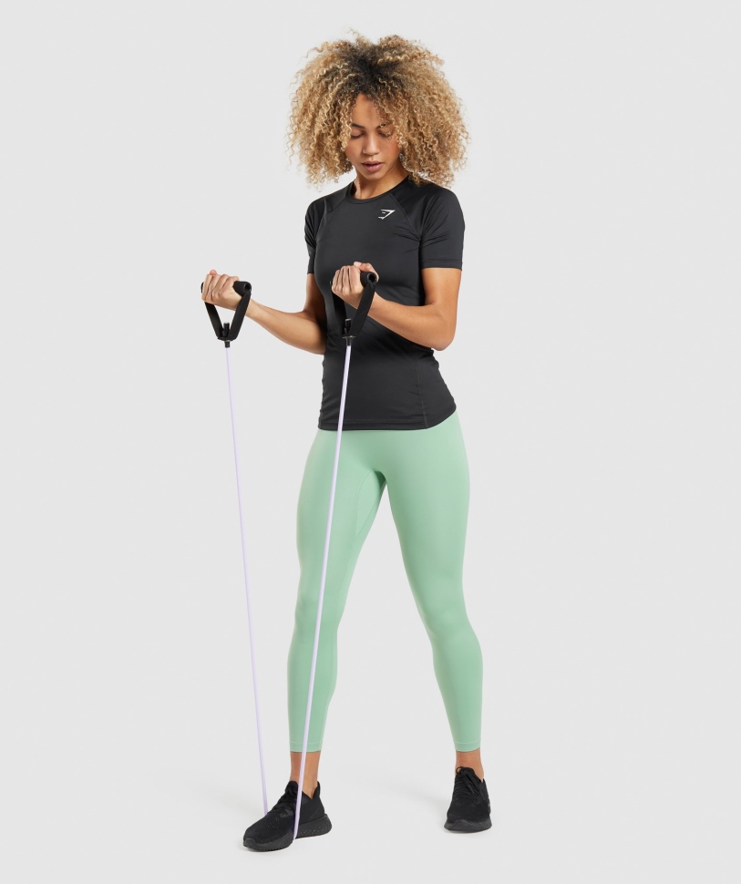 Gymshark Training Baselayer μπλουζάκι μαύρο