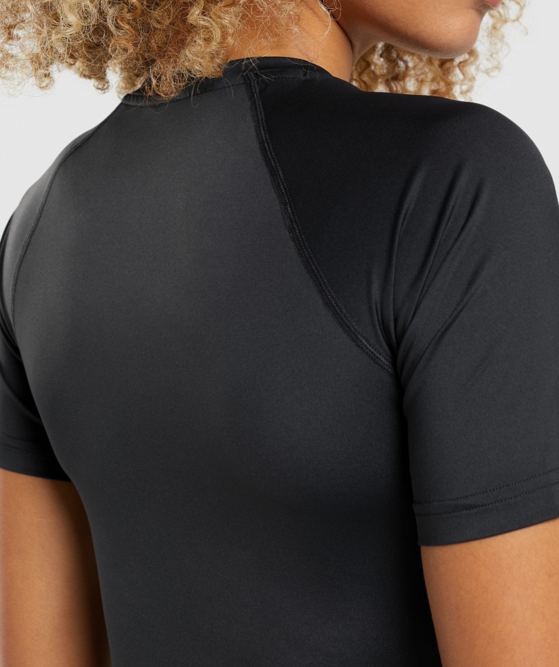 Gymshark Training Baselayer μπλουζάκι μαύρο