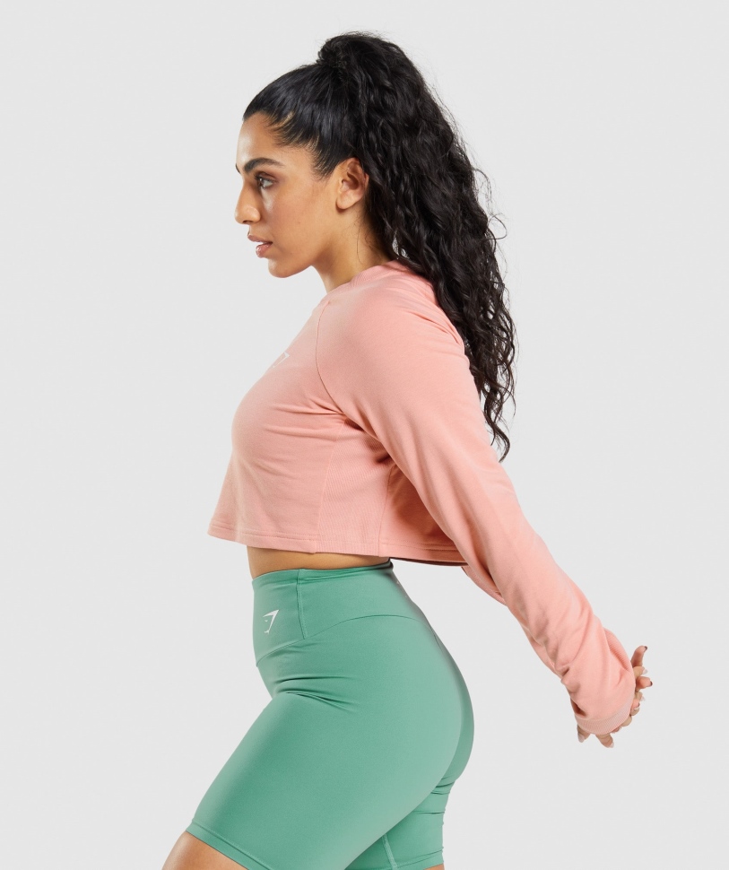 Gymshark Training Cropped πουλόβερ Paige ροζ