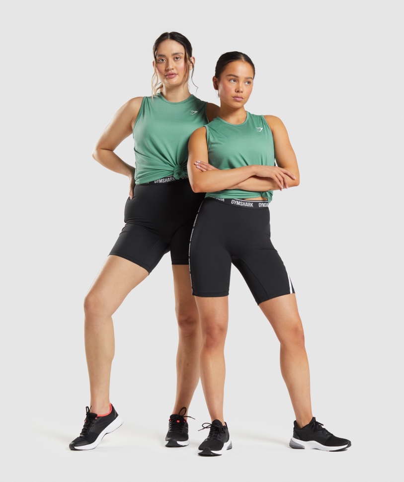 Gymshark κατάρτισης πτώση βραχίονα δεξαμενή αλπικό πράσινο