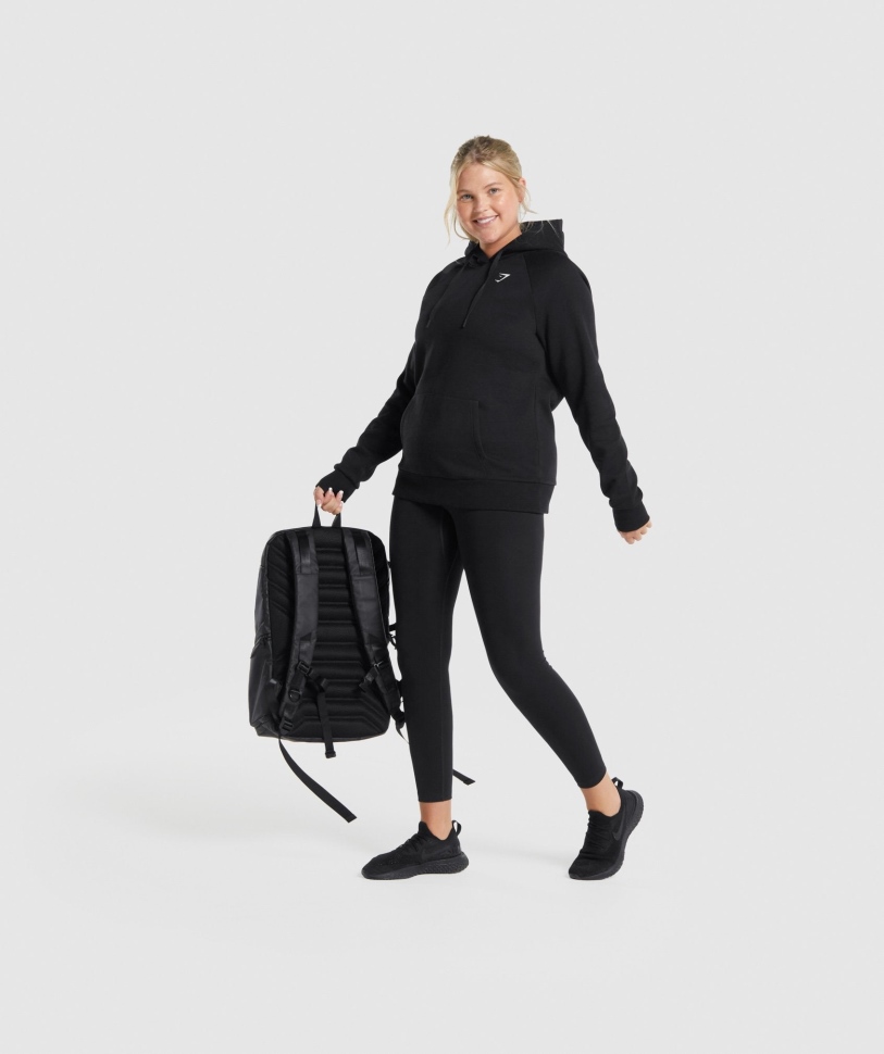 γυμναστήριο προπόνηση με κουκούλα μαύρο