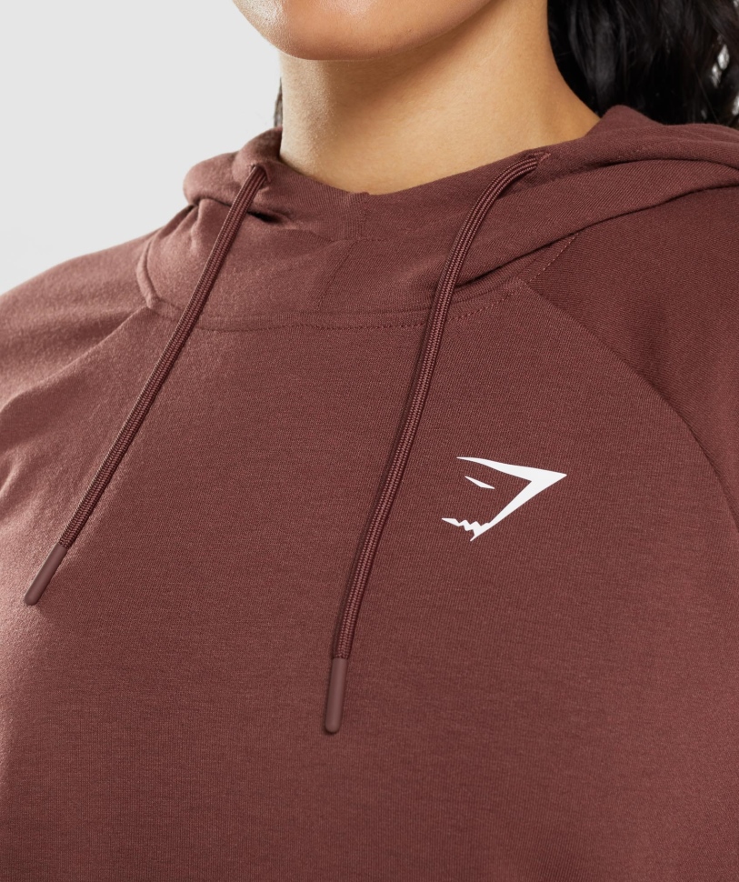 Gymshark Training Hoodie Cherry Brown