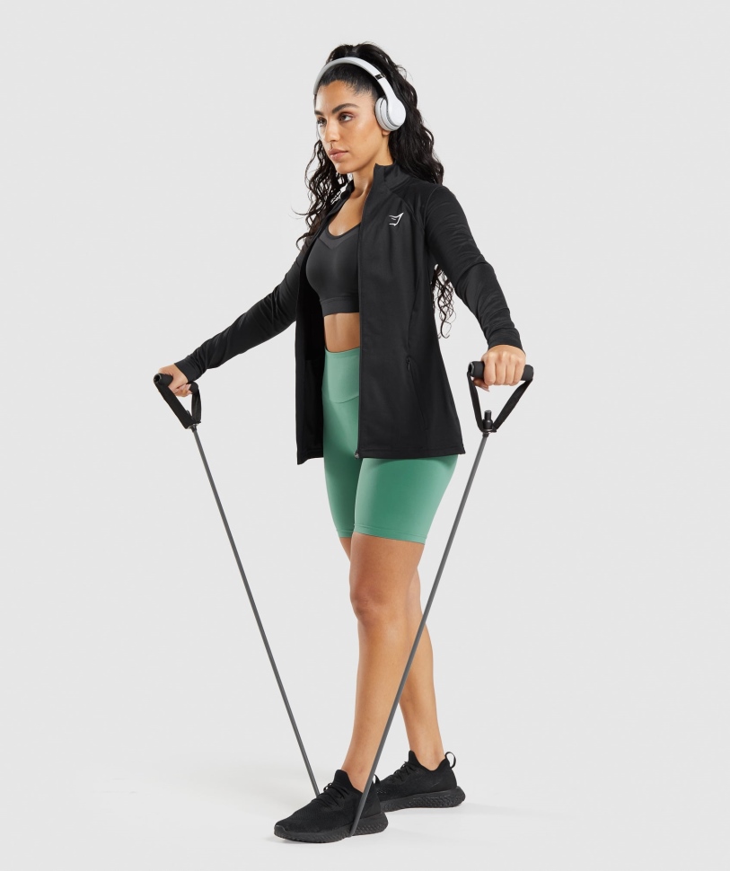 σακάκι γυμναστικής σε μαύρο χρώμα