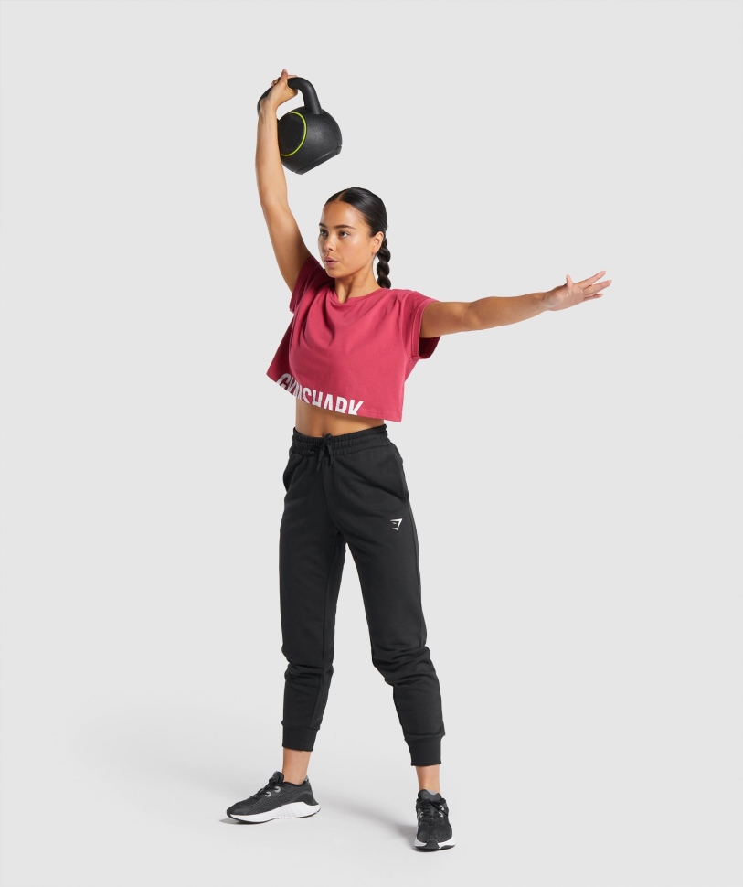 γυμναστήριο προπόνηση Joggers μαύρο