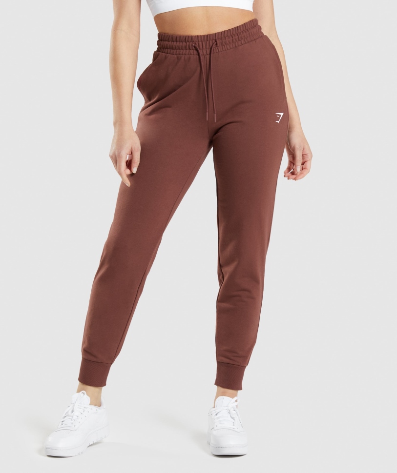 Gymshark Training Joggers Cherry Brown