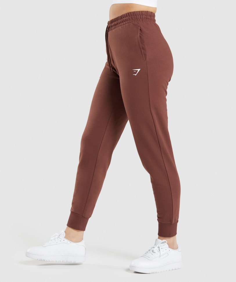 Gymshark Training Joggers Cherry Brown