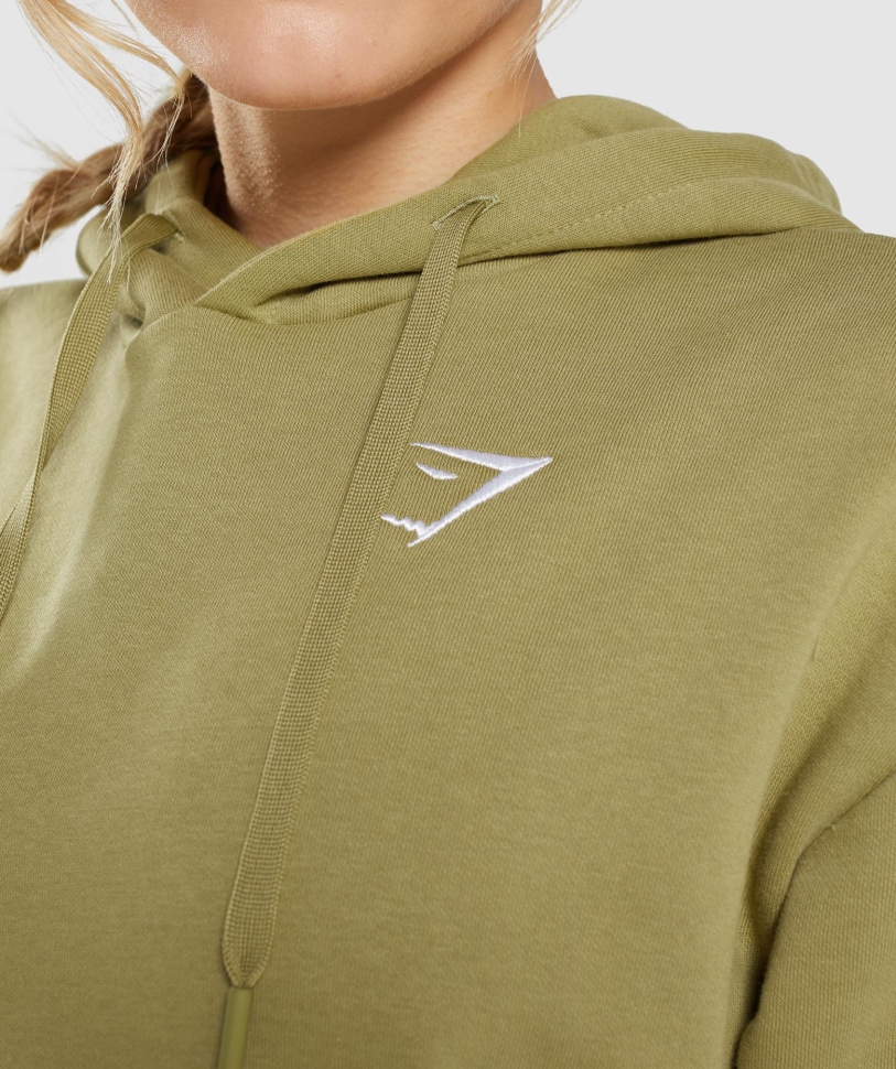 προπόνηση Gymshark μεγάλου μεγέθους Hoodie Griffin Green
