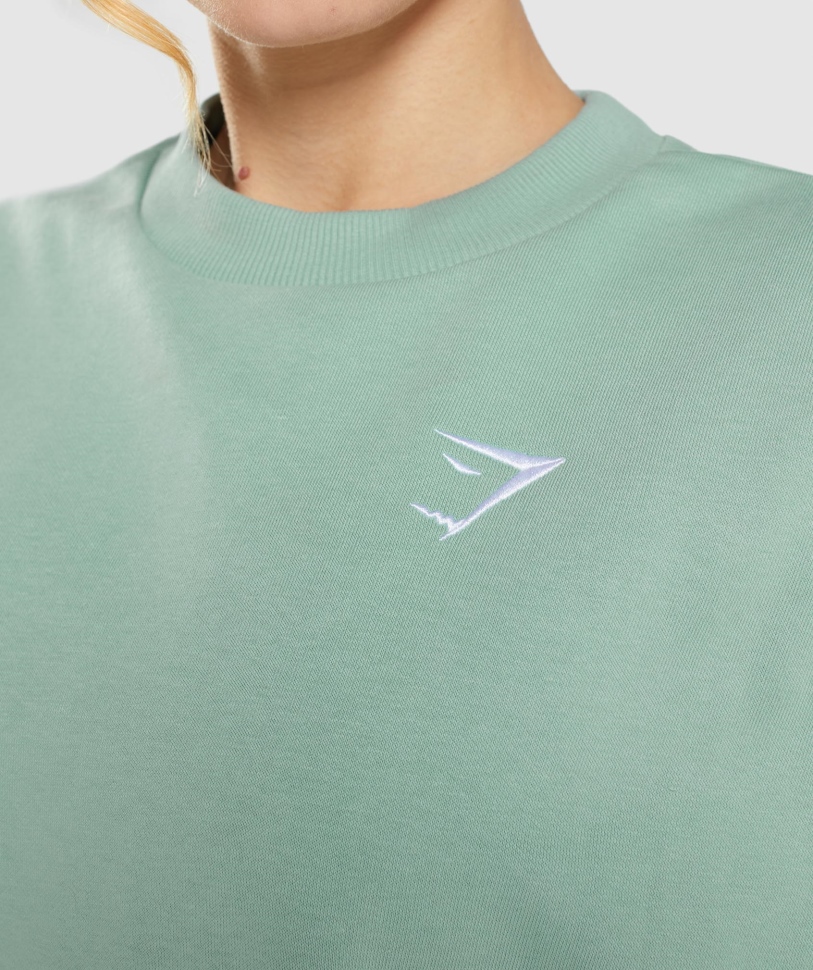 Gymshark προπόνηση μεγάλου μεγέθους φούτερ Maya Blue