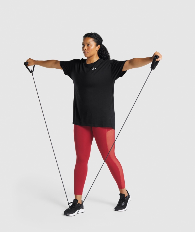 Gymshark Training Oversized μπλουζάκι μαύρο