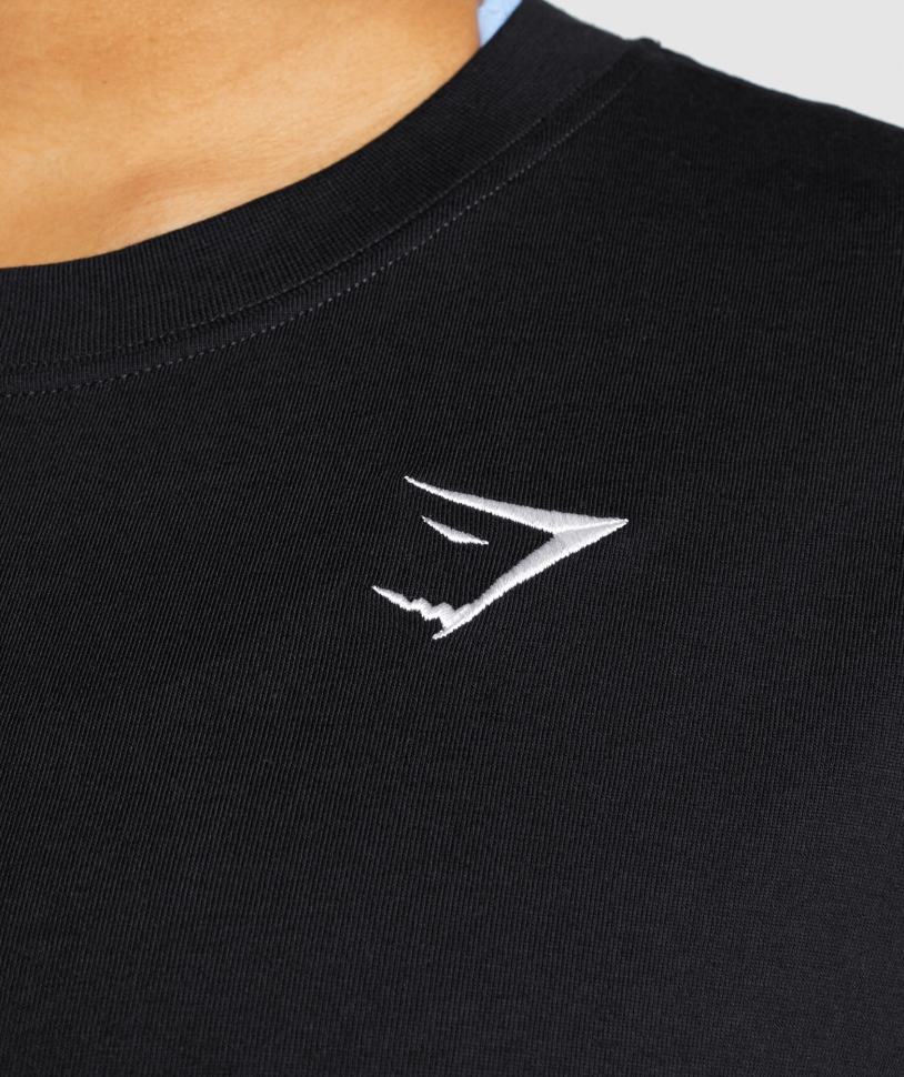 Gymshark Training Oversized μπλουζάκι μαύρο