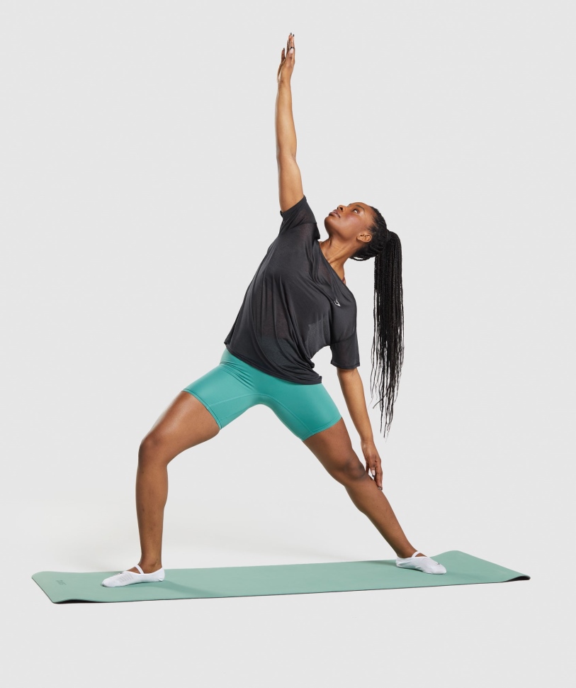 προπόνηση Gymshark Oversized Top μαύρο