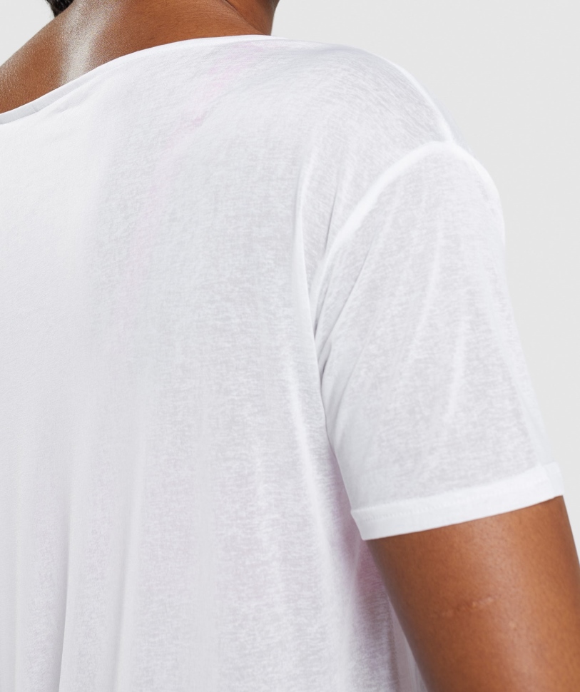 προπόνηση Gymshark υπερμεγέθη πάνω λευκό