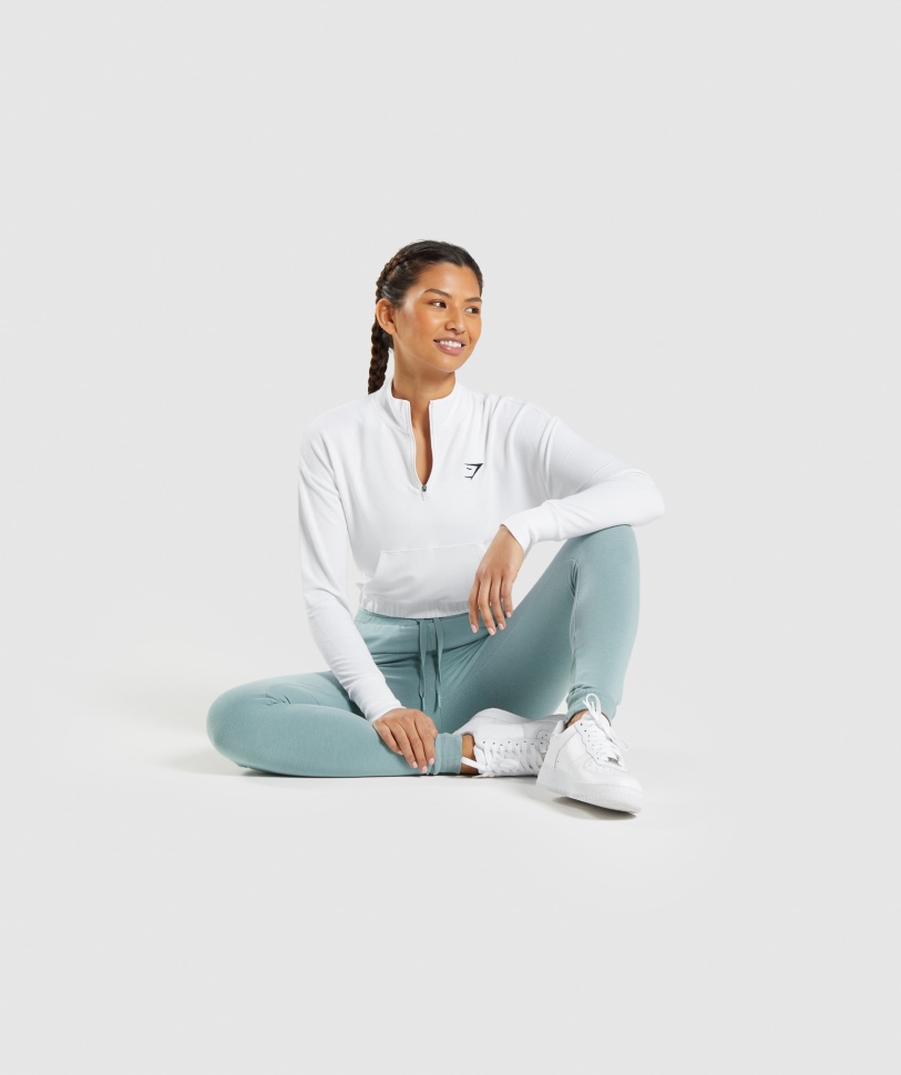 Gymshark προπόνηση Pippa πουλόβερ λευκό