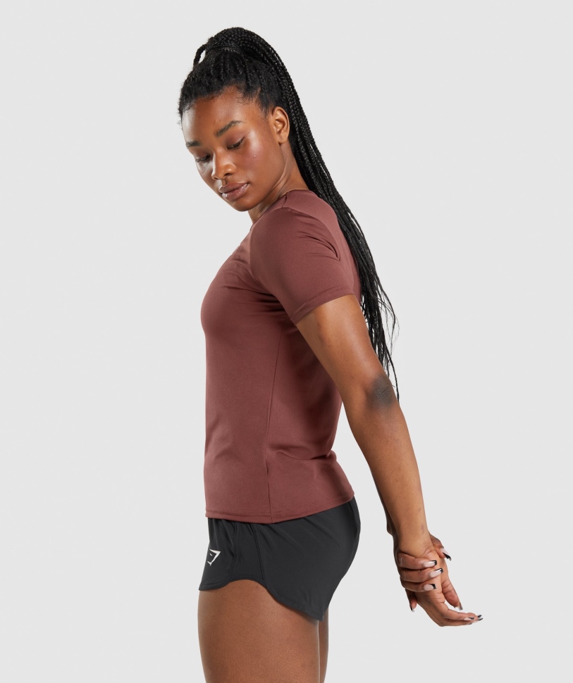 Gymshark Training T-shirt Cherry Brown
