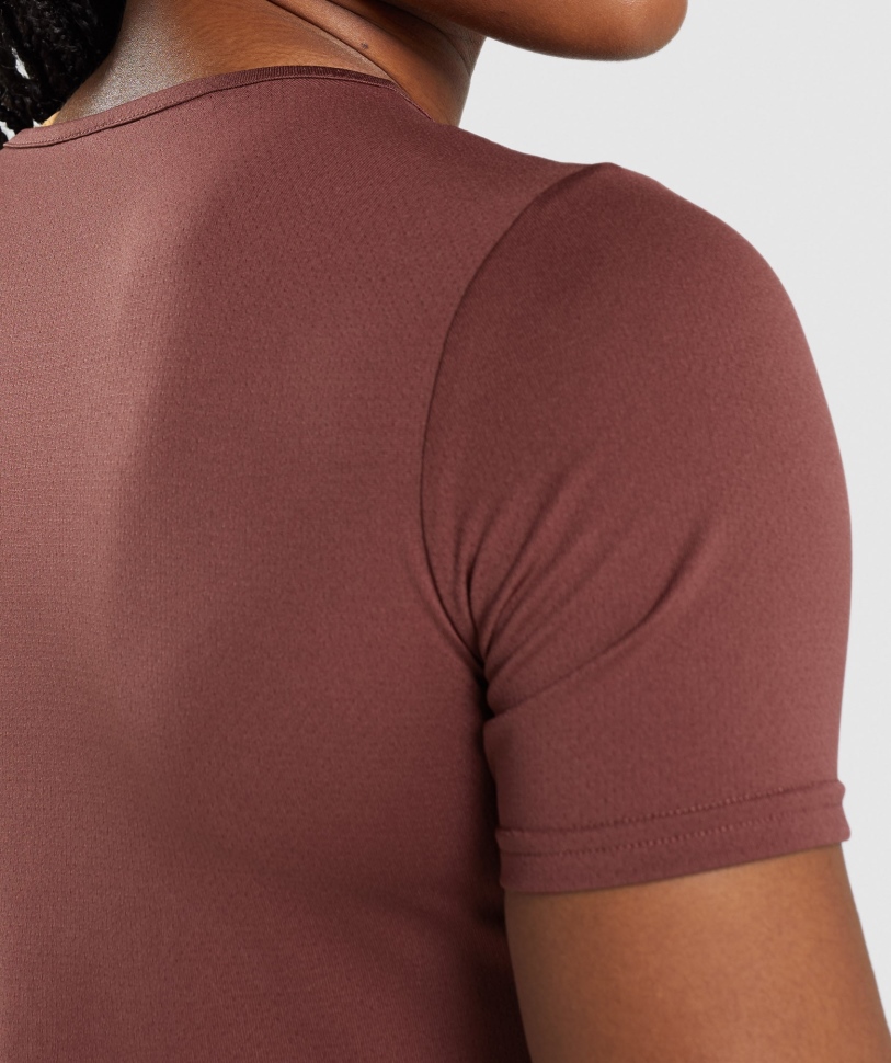 Gymshark Training T-shirt Cherry Brown