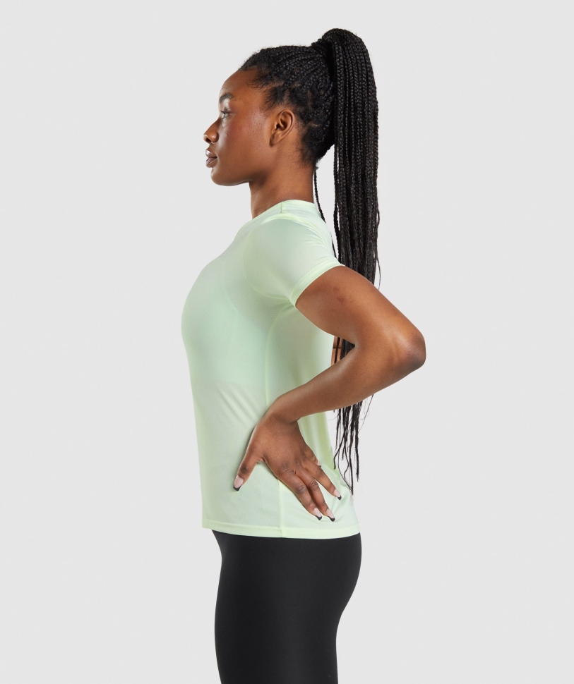 Gymshark προπόνηση μπλουζάκι αγγούρι πράσινο