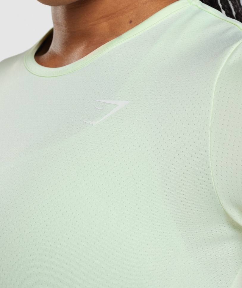 Gymshark προπόνηση μπλουζάκι αγγούρι πράσινο