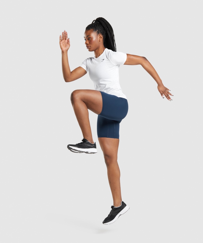 λευκή μπλούζα προπόνησης Gymshark