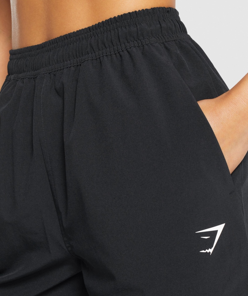 Gymshark εκπαίδευση υφαντά Joggers μαύρο