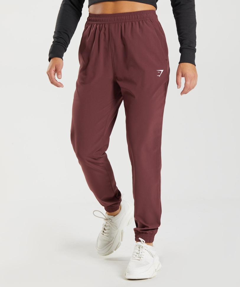 Gymshark εκπαίδευση υφαντά Joggers Cherry Brown