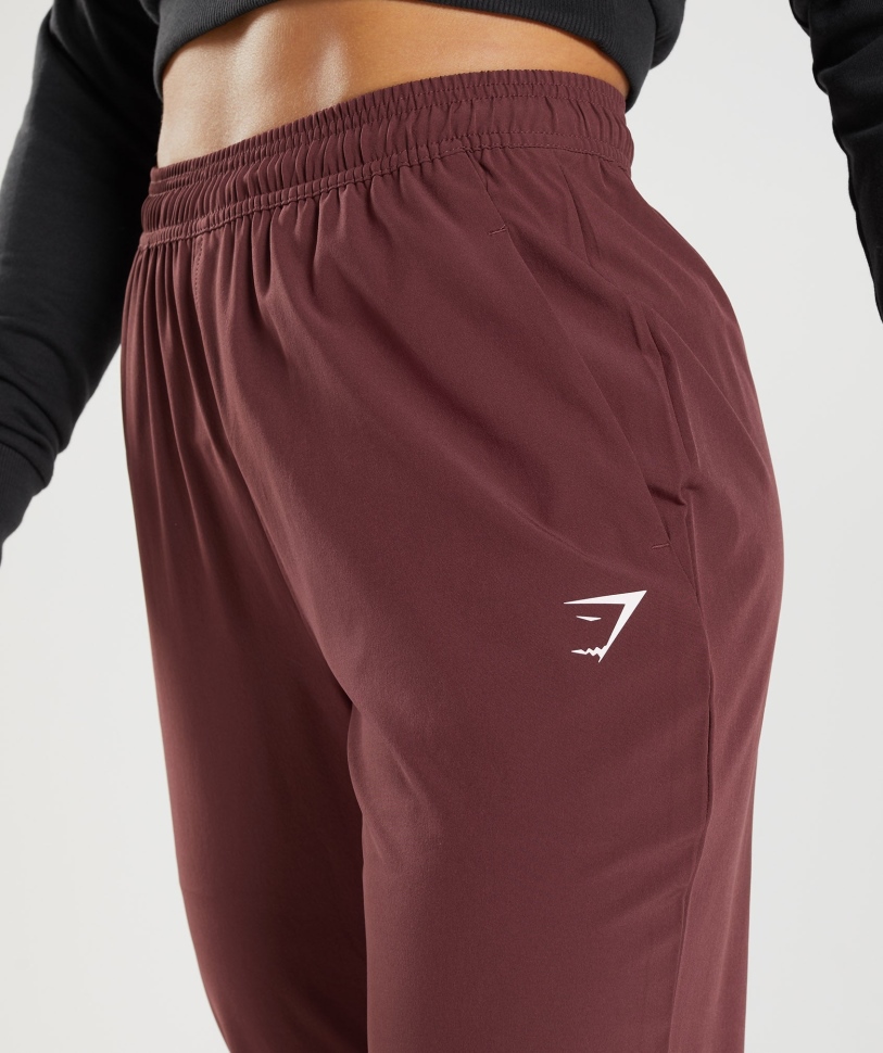 Gymshark εκπαίδευση υφαντά Joggers Cherry Brown