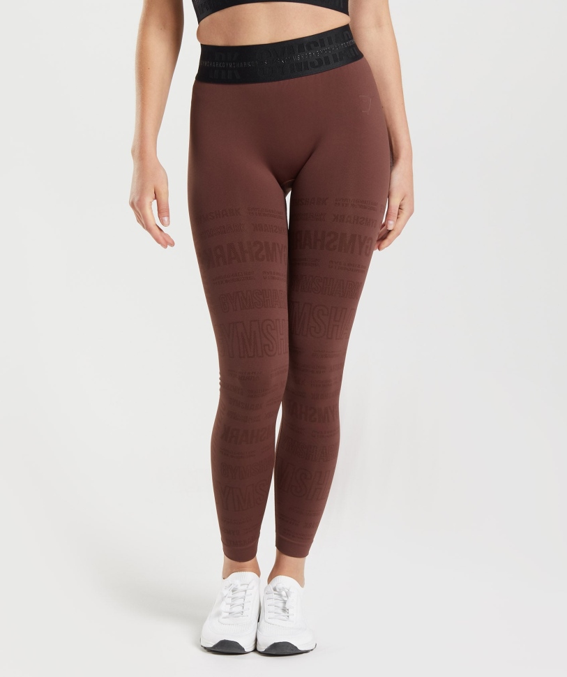 κολάν Gymshark Vision Cherry Brown
