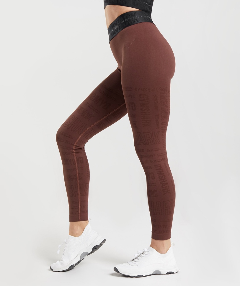 κολάν Gymshark Vision Cherry Brown
