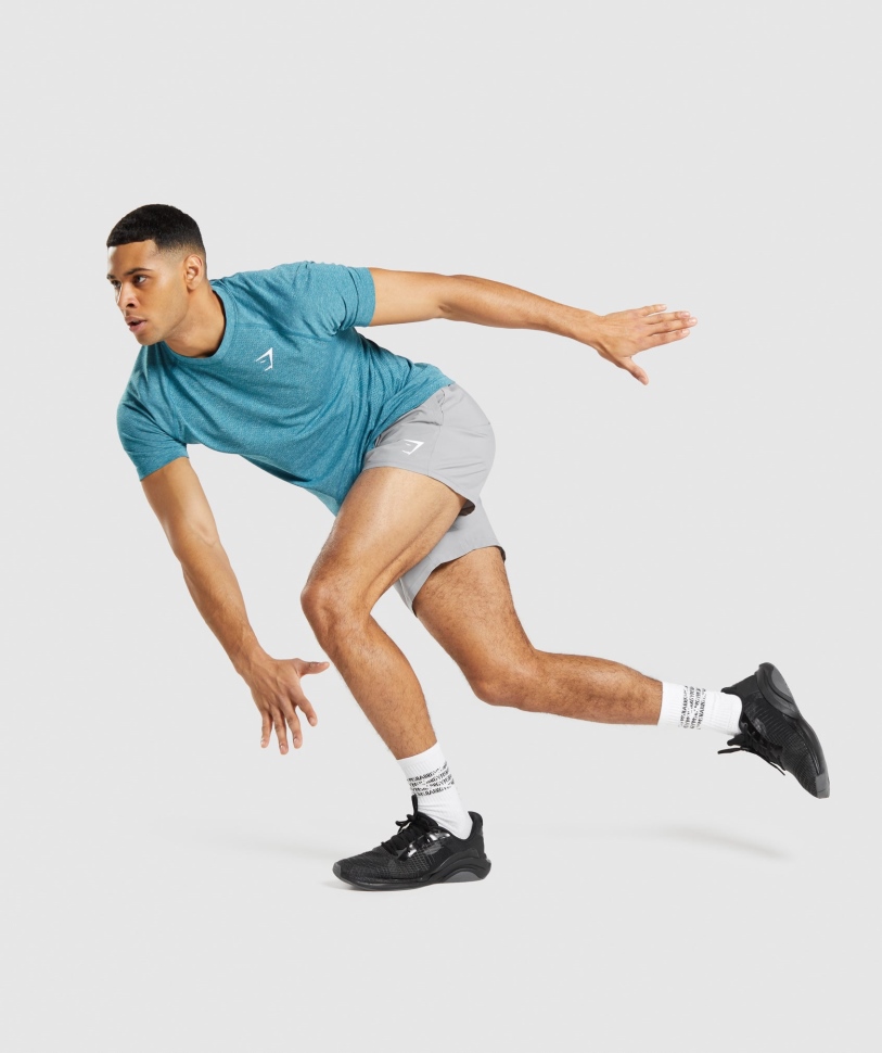 Gymshark ζωτικής σημασίας ελαφρύ μπλουζάκι απρόσκοπτη μάργα Tahoe