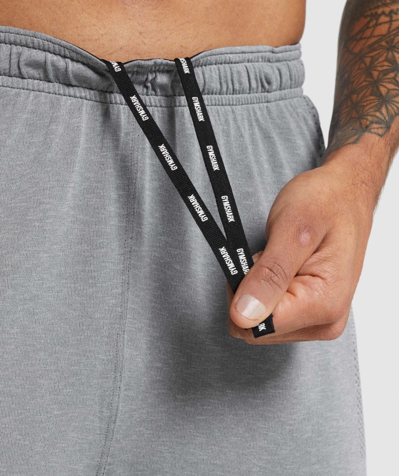 Gymshark Vital ανοιχτό σορτς κάρβουνο γκρι Marl