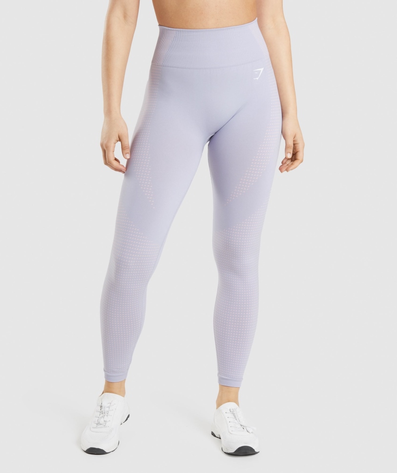 Gymshark ζωτικής σημασίας χωρίς ραφή κολάν 2.0 Moonstone Blue Marl